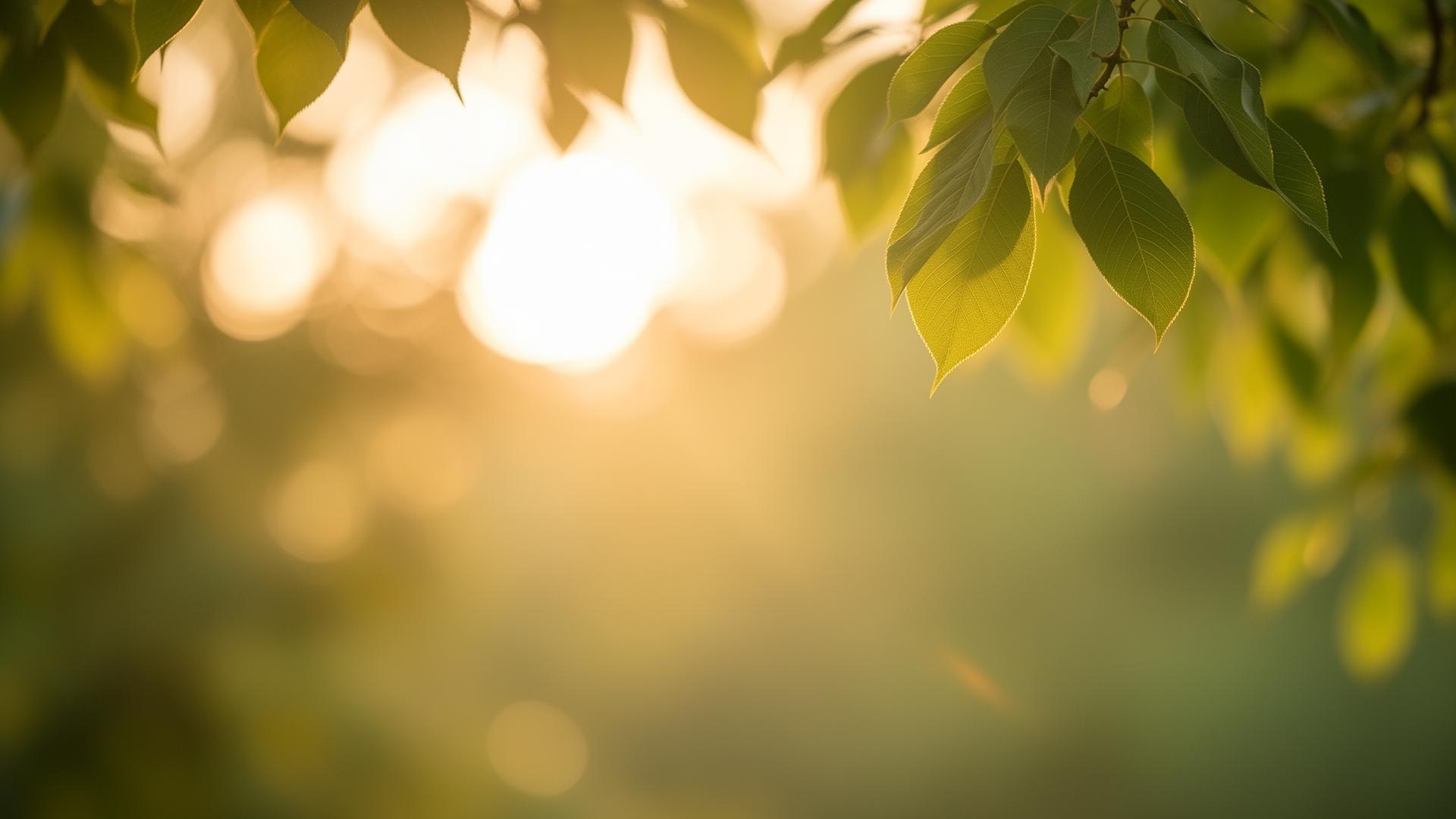 Warm nature scene